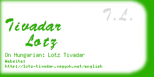 tivadar lotz business card